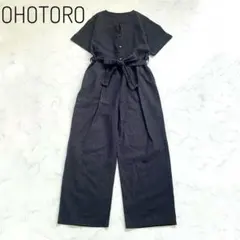 オオトロ　OHOTORO オールインワン　リネン100% ジャンプスーツ　美品
