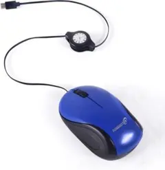 有線マウス 超小型 伸縮式ケーブル70cm軽量 Type-C接続 静音 3ボタンのサムネイル