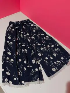 【axes femme】花柄 ワイドパンツ ガウチョパンツ Ｍ