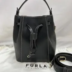 美品　現行　FURLA フルラ　巾着　ハンドバッグ　ショルダーバッグ　2way