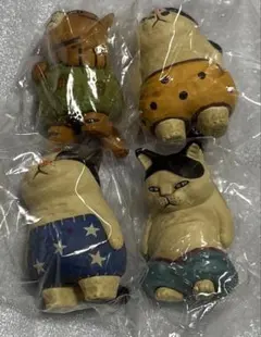 木彫り猫 フィギュア おぱんつ猫 コンプ