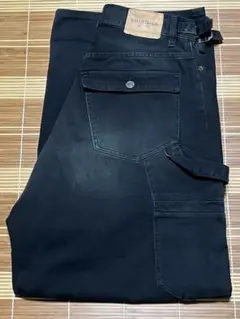 【貴重・美品】BALENCIAGA デニム カーゴパンツ バギー ワイド 黒