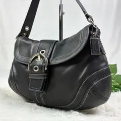 美品　コーチ　ホーボー　ハーフムーン　ワンショルダー　アクセサリーポーチ