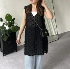 《本日特別価格》 prose verse シアーフリンジロングベスト