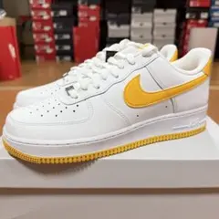 NIKE AIR FORCE 1 ホワイトイエロー 訳あり新品　28.0