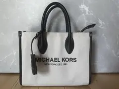 MICHAEL KORS トートバッグ ホワイト/ブラック