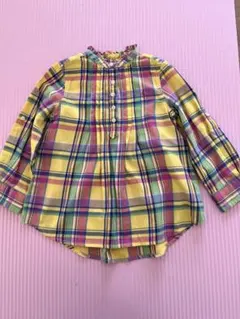 Ralph Lauren チェック柄長袖シャツ 3/3T