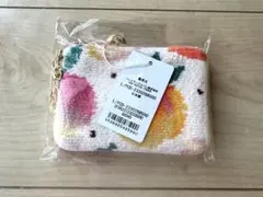 ラブラリーバイフェイラー キー&カードポーチ ピーチドット ペール