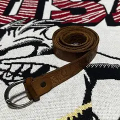 【レア/古代】ブラウンレザーエンボスベルト エジプト 民族ベルト