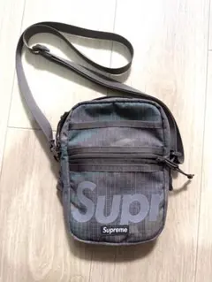 新品 シュプリーム Supreme グレー チェック柄 ショルダーバッグ 