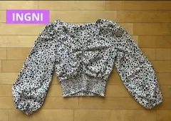 INGNI イング　ヒョウ柄　ブラウス　M