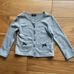 COMME CA ISM グレー カーディガン 110A