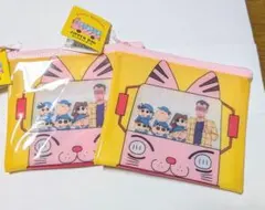 クレヨンしんちゃん　ミニフラットポーチ　2点