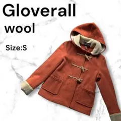 【美品】グローバーオール ボアダッフルコート ショート　34 オレンジ　S