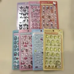 ボンボンドロップシール　サンリオ ぷくぷくシール 3Dシール 7枚セット