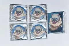 鬼滅の刃　無限城編　箔押しランダムカード　ランダム缶バッジ 嘴平伊之助