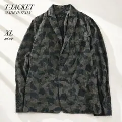 ⭐︎T-JACKET イタリア製 XL カモフラ柄 テーラードジャケットのサムネイル
