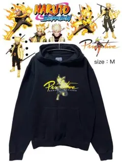 NARUTO SHPPUDEN　パーカー　M　黒　USA古着のサムネイル