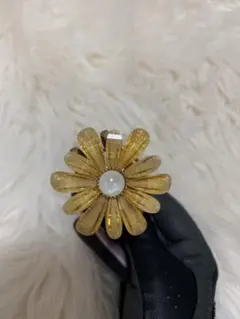 花形ゴールドヘアピン