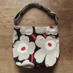 マリメッコ　花柄ショルダーバッグ