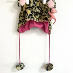 USJ ピンクパンサー ヒョウ柄 被り物 ファンキャップ