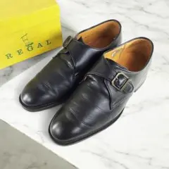 REGAL リーガル シングルモンクストラップ 黒 24.5cm 日本製