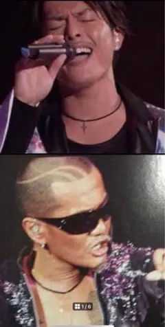 EXILEATSUSHIネックレス クロス付き