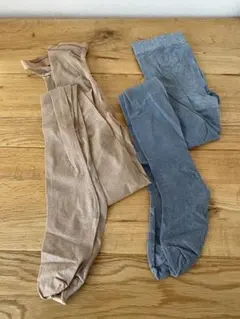 【新品】ラメタイツ 2枚セット　M～L 日本製 無地タイツ