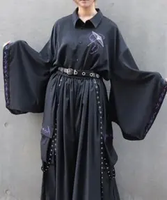 axes femme REZEN 彼岸花切替スカート 赤 - メルカリ