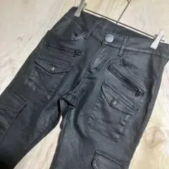 Lee Riders ブラックコーティング カーゴ ブッシュパンツ リーw26