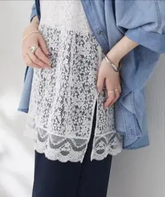 【新品】COLLAGE GALLARDAGALANTE レースキャミソールのサムネイル