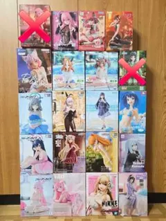 アニメキャラクター 美少女フィギュア18個セット　最新含む