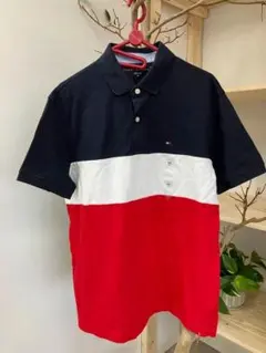 TOMMY HILFIGER トミーヒルフィガー ポロシャツ ネイビー ロゴ