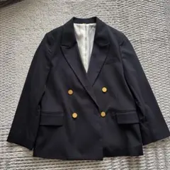 ミラオーウェン　金釦ダブルブレストコンパクトジャケット