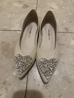 ダイアナ ハートビジュー ニットパンプス CUMUU