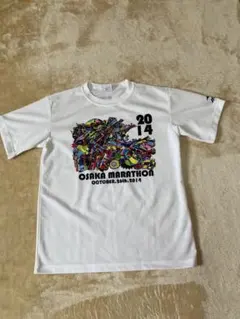 ミズノ　大阪マラソン　Tシャツ　白