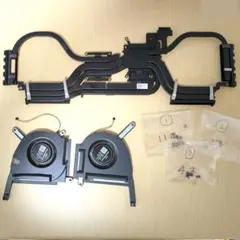 【ジャンク品】ヒートシンク＆冷却ファン左右セット（ネジ付き）