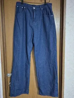 FREAK'S STORE 濃紺 ワイドデニムパンツ Lサイズ