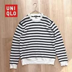502 UNIQLO ユニクロ　クルーネック長袖ニット　綿ニット　XL ゆったり