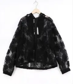 スカラー　scolar 161657：花レースパーカー