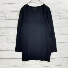 ボールジィ 黒 ニット 切替 七分袖 トップス Sサイズ 美品 BALLSEYのサムネイル