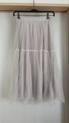 WILLSELECTION チュールスカート　ロング丈　M