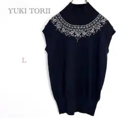 ユキトリイ YUKITORII/アンゴラ混ハイネックニットセーター 38