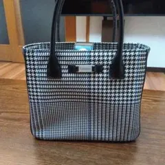 LAUREN ハウンドトゥース トートバッグ