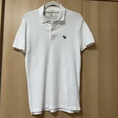 【美品】Abercrombie & Fitch ホワイトポロシャツ XS