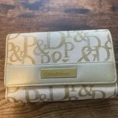 Pinky&Dianne ゴールド系 ベージュ 三つ折り財布