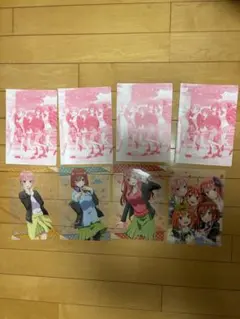 5等分の花嫁 クリアポスター 4枚セット