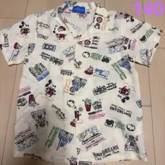 ミッキーマウス 半袖シャツ　アロハ　ディズニーリゾート　ランド　140