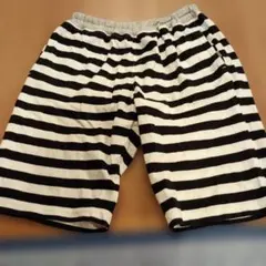 GITA 白黒ストライプ ハーフパンツ 130
