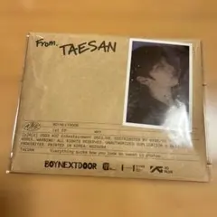 BOYNEXTDOOR テサン　WHY letter ver. トレカ無し
